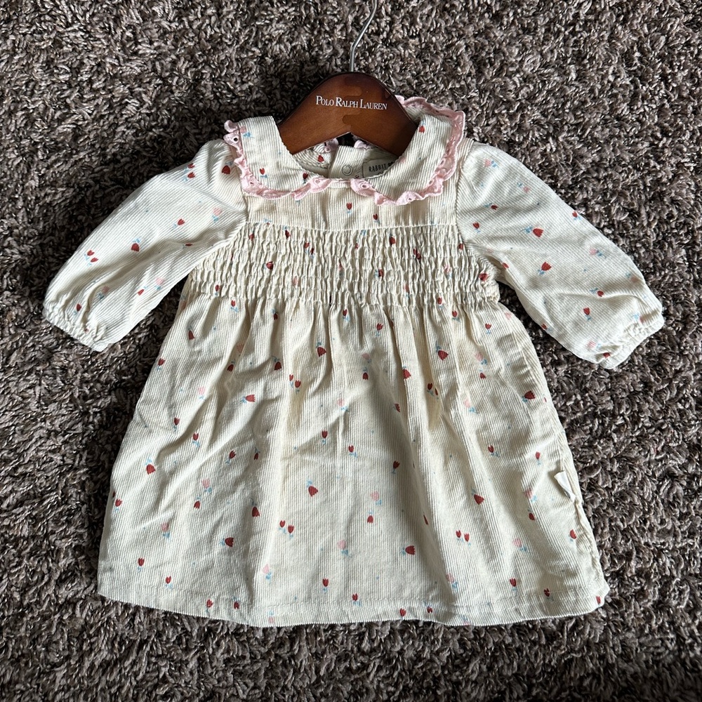 Adorable Baby Dress with Pink Accents